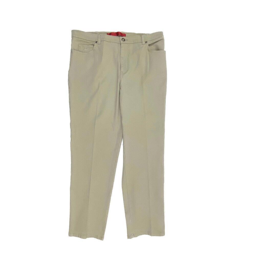Gloria Vanderbilt Straight‎ Leg Women's size 16P Beige Denim Jeans
